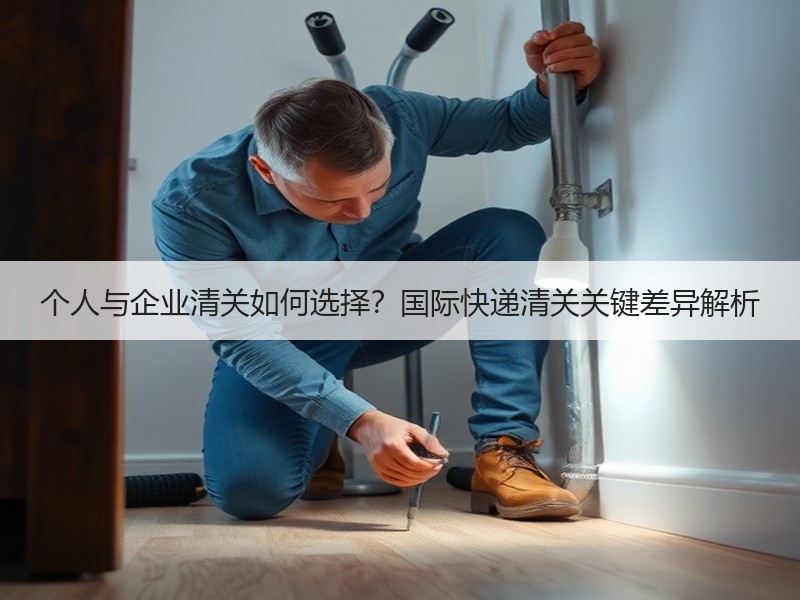 个人与企业清关如何选择？国际快递清关关键差异解析