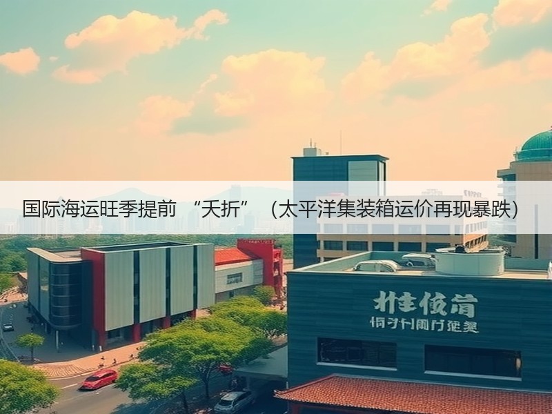 国际海运旺季提前 “夭折”（太平洋集装箱运价再现暴跌）