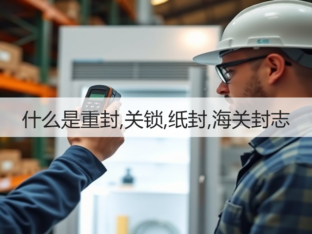 什么是重封,关锁,纸封,海关封志(图3)
