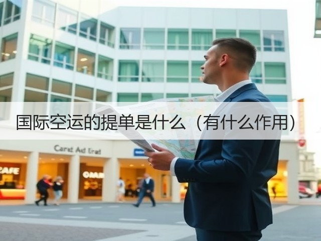 国际空运的提单是什么(有什么作用)(图2) 国际空运的提单是什么(有什么作用)(图2)