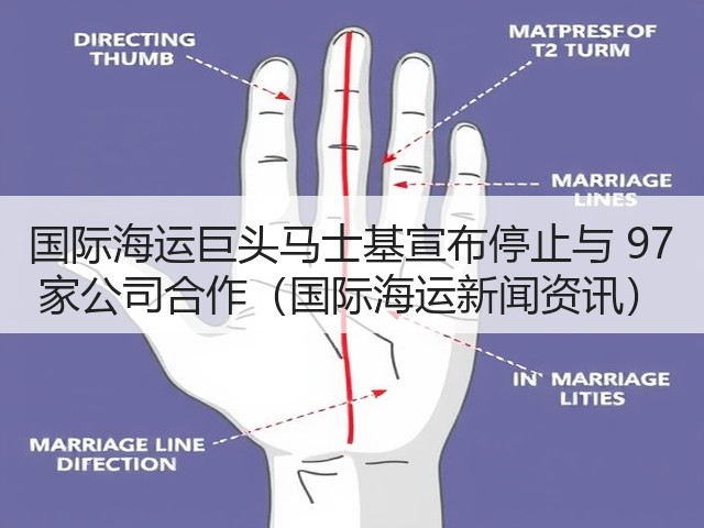 国际海运巨头马士基宣布停止与 97 家公司合作(国际海运新闻资讯)(图2) 国际海运巨头马士基宣布停止与 97 家公司合作(国际海运新闻资讯)(图2)