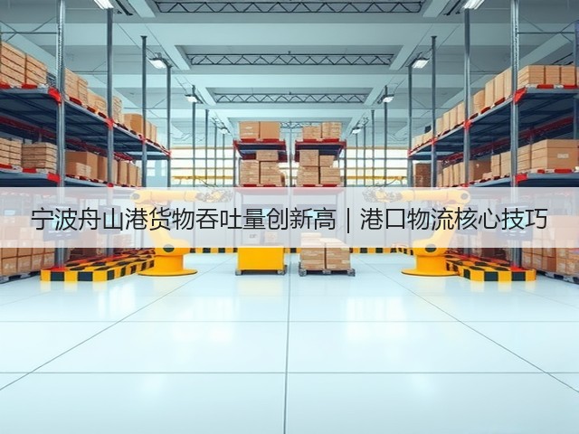 宁波舟山港货物吞吐量创新高｜港口物流核心技巧(图3)