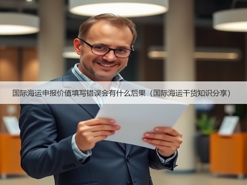 国际海运申报价值填写错误会有什么后果（国际海运干货知识分享）