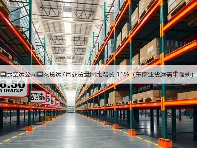 国际空运公司国泰货运7月载货量同比增长 11%（东南亚货运需求强劲）(图1)