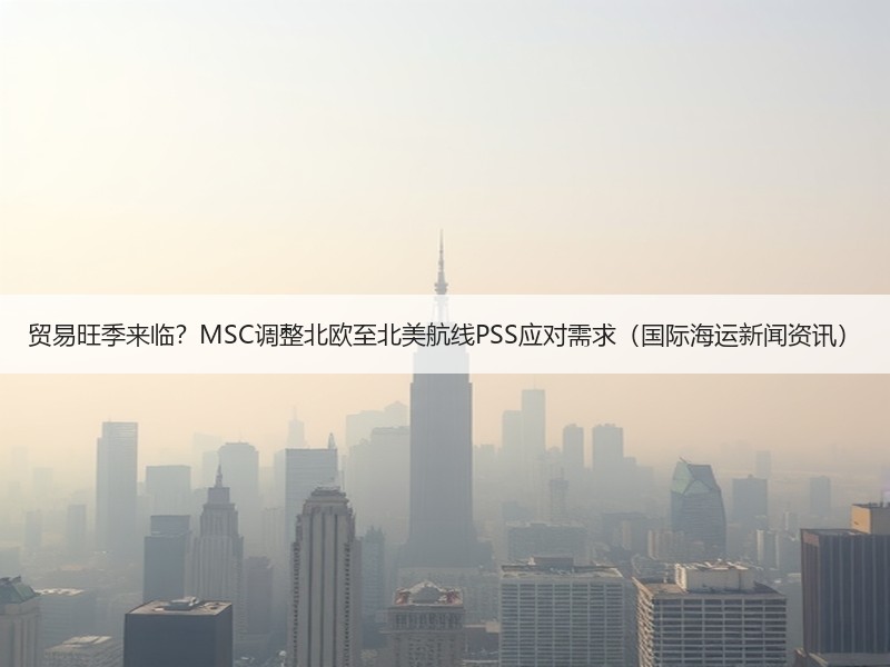 贸易旺季来临?MSC调整北欧至北美航线PSS应对需求(国际海运新闻资讯) 贸易旺季来临?MSC调整北欧至北美航线PSS应对需求(国际海运新闻资讯)