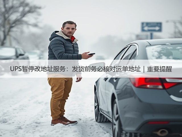 UPS暂停改地址服务:发货前务必核对运单地址|重要提醒(图2) UPS暂停改地址服务:发货前务必核对运单地址|重要提醒(图2)