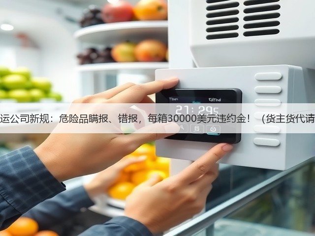 国际海运公司新规：危险品瞒报、错报，每箱30000美元违约金！（货主货代请注意）(图2)