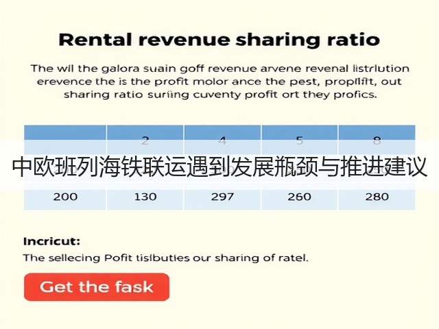 中欧班列海铁联运遇到发展瓶颈与推进建议(图3) 中欧班列海铁联运遇到发展瓶颈与推进建议(图3)