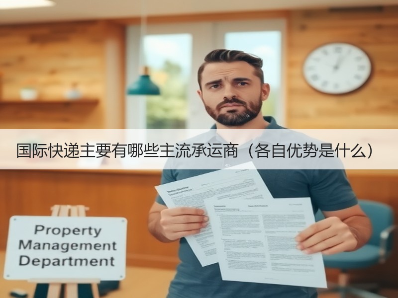 国际快递主要有哪些主流承运商（各自优势是什么）