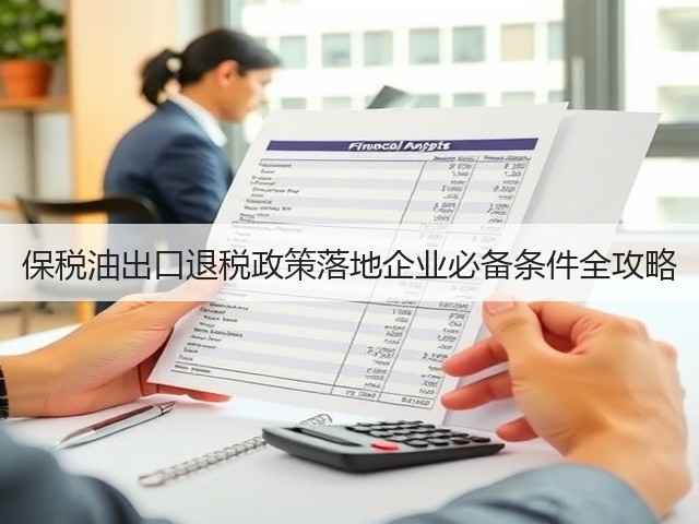 保税油出口退税政策落地企业必备条件全攻略(图3) 保税油出口退税政策落地企业必备条件全攻略(图3)