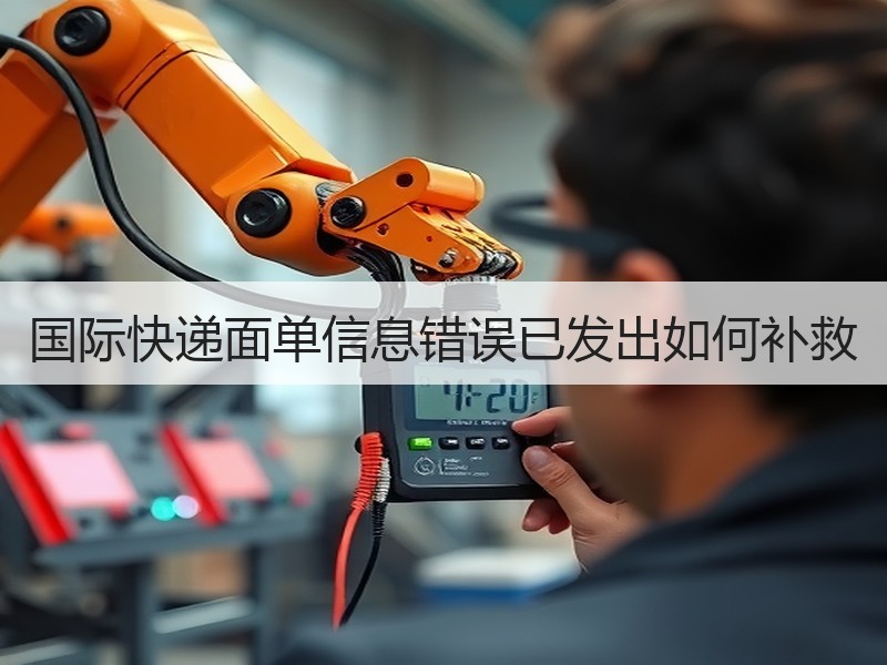 国际快递面单信息错误已发出如何补救