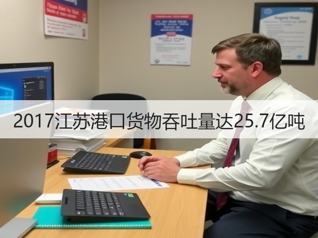 2017江苏港口货物吞吐量达25.7亿吨(图1) 2017江苏港口货物吞吐量达25.7亿吨(图1)