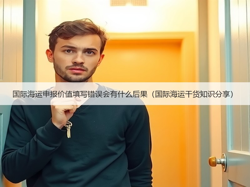 国际海运申报价值填写错误会有什么后果（国际海运干货知识分享）