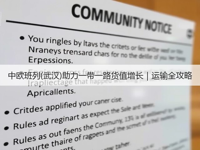 中欧班列(武汉)助力一带一路货值增长|运输全攻略(图1) 中欧班列(武汉)助力一带一路货值增长|运输全攻略(图1)