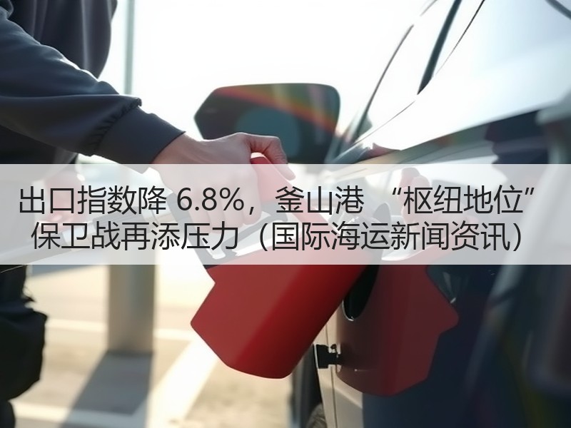 出口指数降 6.8%,釜山港 “枢纽地位” 保卫战再添压力(国际海运新闻资讯) 出口指数降 6.8%,釜山港 “枢纽地位” 保卫战再添压力(国际海运新闻资讯)