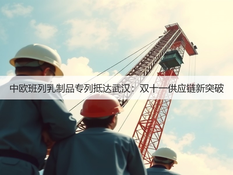 中欧班列乳制品专列抵达武汉：双十一供应链新突破