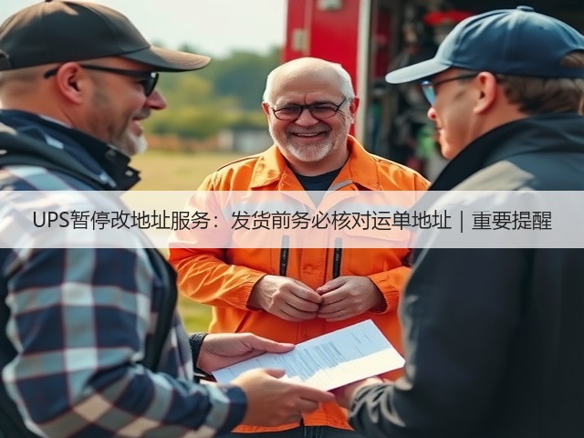UPS暂停改地址服务:发货前务必核对运单地址|重要提醒(图1) UPS暂停改地址服务:发货前务必核对运单地址|重要提醒(图1)