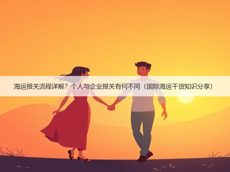 海运报关流程详解？个人与企业报关有何不同（国际海运干货知识分享）