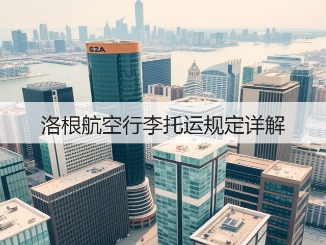 洛根航空行李托运规定详解(图2) 洛根航空行李托运规定详解(图2)