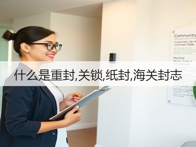什么是重封,关锁,纸封,海关封志(图1) 什么是重封,关锁,纸封,海关封志(图1)