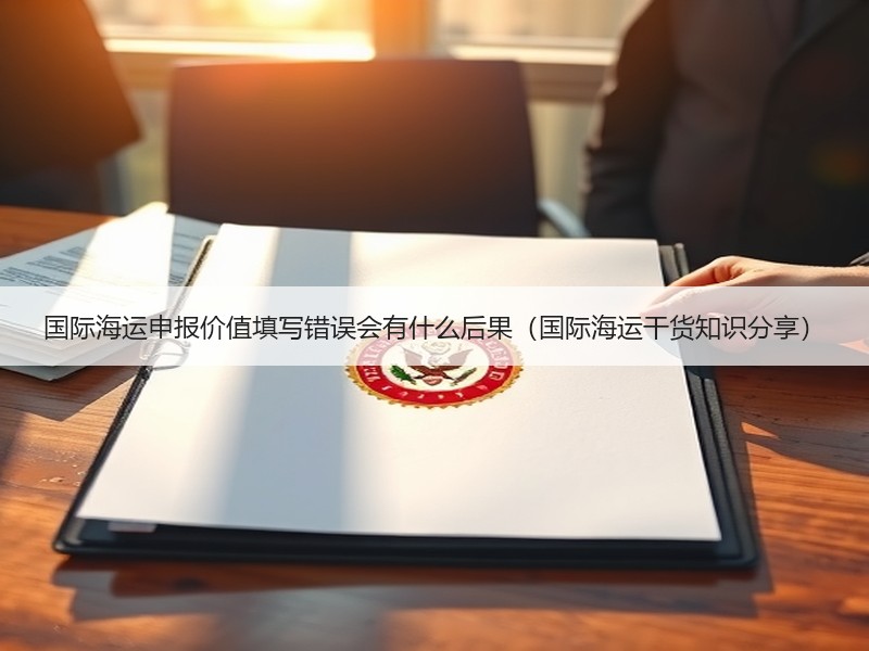 国际海运申报价值填写错误会有什么后果（国际海运干货知识分享）