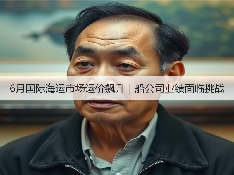 6月国际海运市场运价飙升|船公司业绩面临挑战 6月国际海运市场运价飙升|船公司业绩面临挑战