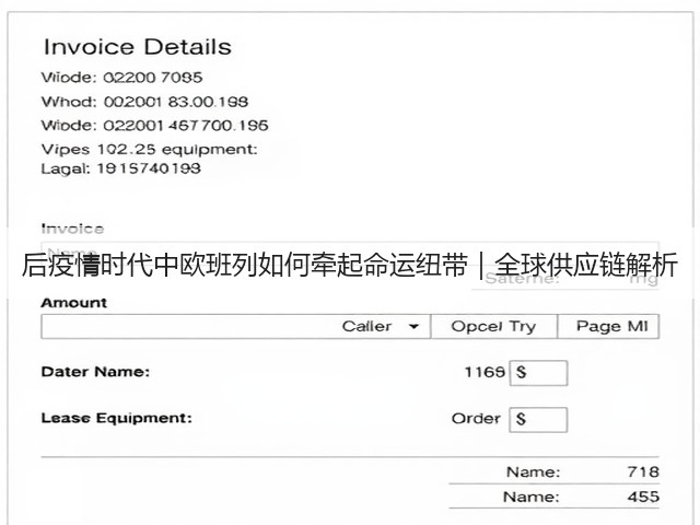 后疫情时代中欧班列如何牵起命运纽带|全球供应链解析(图1) 后疫情时代中欧班列如何牵起命运纽带|全球供应链解析(图1)