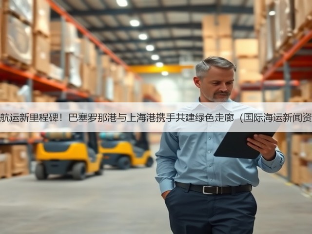 绿色航运新里程碑！巴塞罗那港与上海港携手共建绿色走廊（国际海运新闻资讯）(图1)