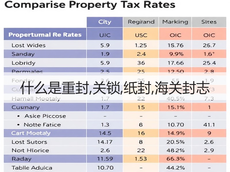 什么是重封,关锁,纸封,海关封志