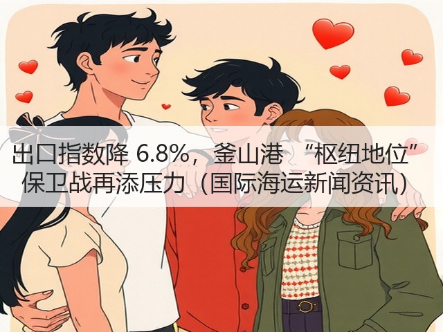 出口指数降 6.8%,釜山港 “枢纽地位” 保卫战再添压力(国际海运新闻资讯)(图1) 出口指数降 6.8%,釜山港 “枢纽地位” 保卫战再添压力(国际海运新闻资讯)(图1)