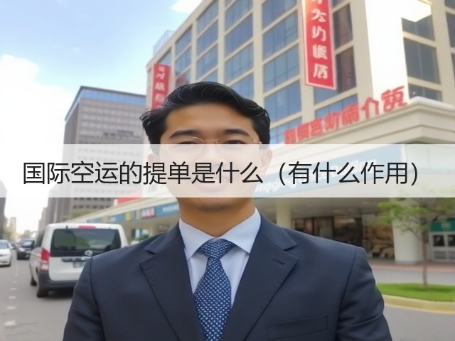 国际空运的提单是什么(有什么作用)(图2) 国际空运的提单是什么(有什么作用)(图2)