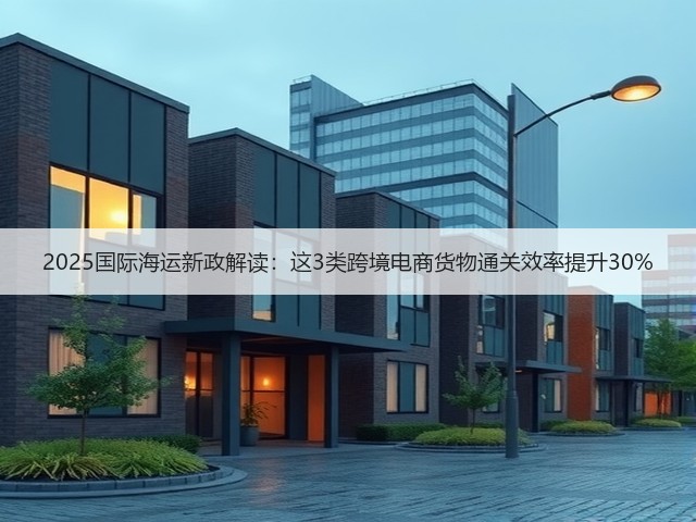 2025国际海运新政解读：这3类跨境电商货物通关效率提升30%(图1)