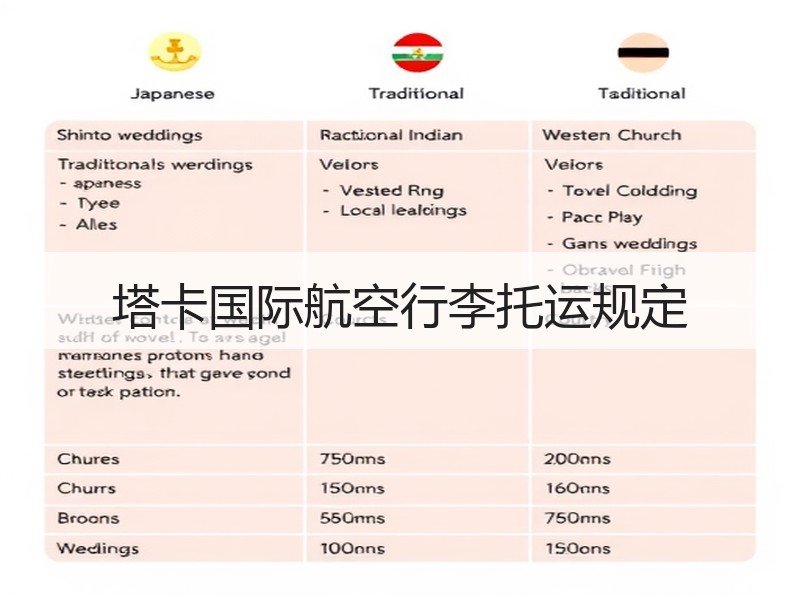 塔卡国际航空行李托运规定