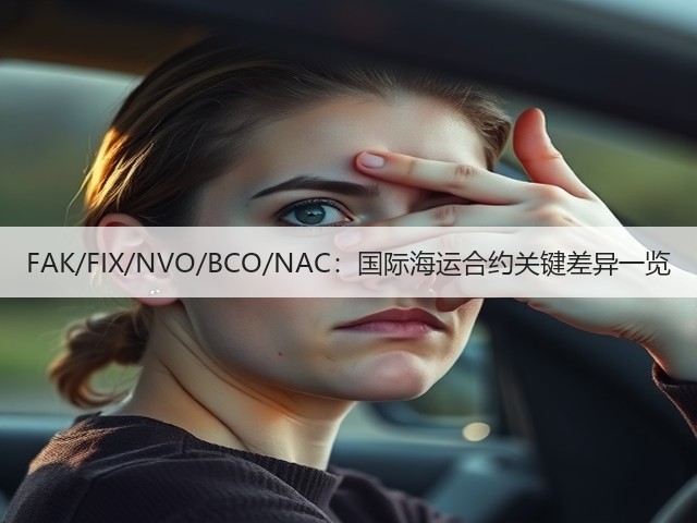 FAK/FIX/NVO/BCO/NAC:国际海运合约关键差异一览(图2) FAK/FIX/NVO/BCO/NAC:国际海运合约关键差异一览(图2)