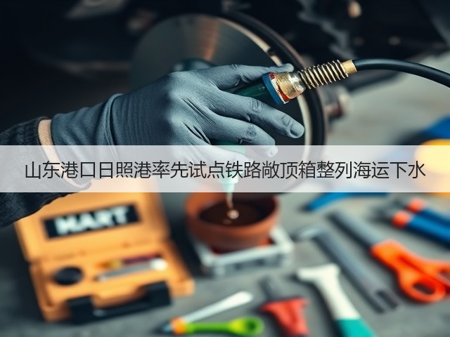 山东港口日照港率先试点铁路敞顶箱整列海运下水(图2) 山东港口日照港率先试点铁路敞顶箱整列海运下水(图2)