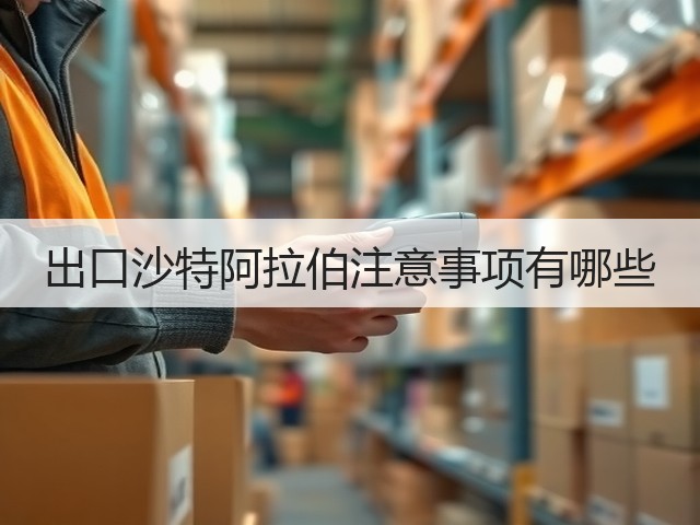 出口沙特阿拉伯注意事项有哪些(图3) 出口沙特阿拉伯注意事项有哪些(图3)