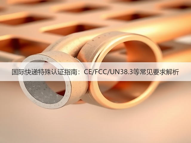 国际快递特殊认证指南:CE/FCC/UN38.3等常见要求解析(图2) 国际快递特殊认证指南:CE/FCC/UN38.3等常见要求解析(图2)