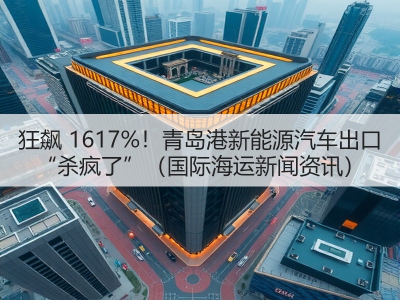 狂飙 1617%！青岛港新能源汽车出口 “杀疯了”（国际海运新闻资讯）