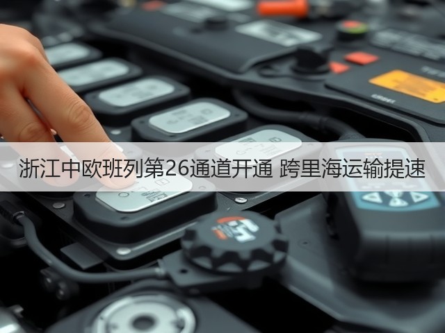 浙江中欧班列第26通道开通 跨里海运输提速(图3)