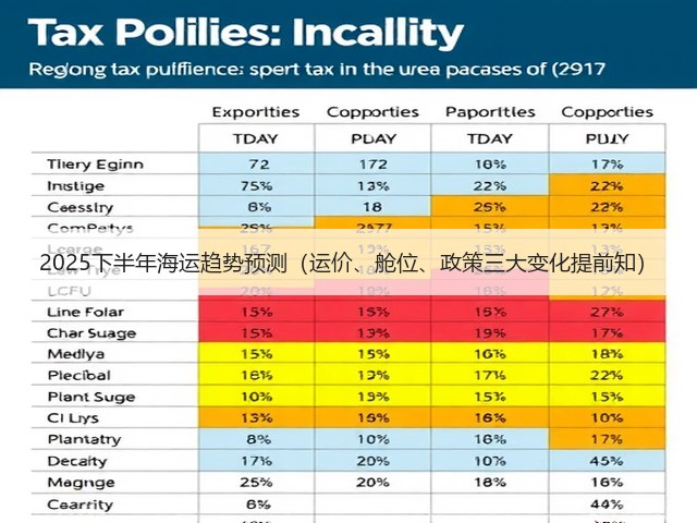 2025下半年海运趋势预测(运价、舱位、政策三大变化提前知)(图2) 2025下半年海运趋势预测(运价、舱位、政策三大变化提前知)(图2)