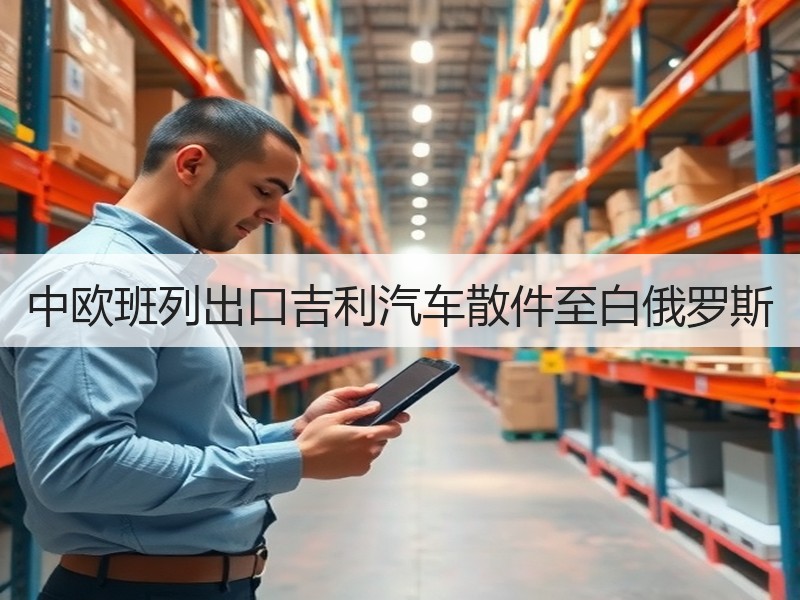 中欧班列出口吉利汽车散件至白俄罗斯