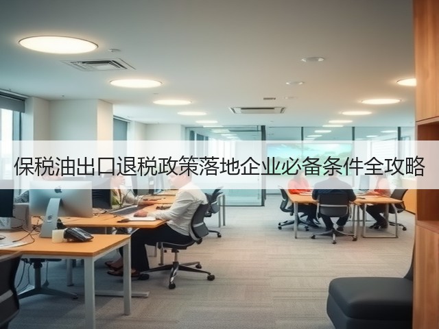 保税油出口退税政策落地企业必备条件全攻略(图2) 保税油出口退税政策落地企业必备条件全攻略(图2)