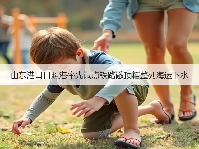 山东港口日照港率先试点铁路敞顶箱整列海运下水(图3)