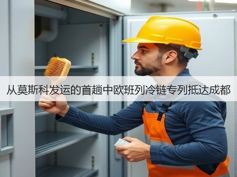 从莫斯科发运的首趟中欧班列冷链专列抵达成都