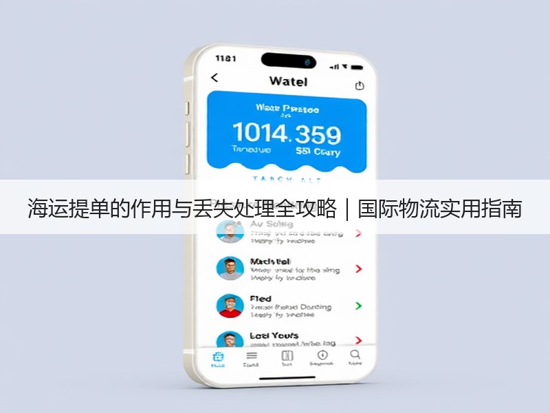 海运提单的作用与丢失处理全攻略｜国际物流实用指南