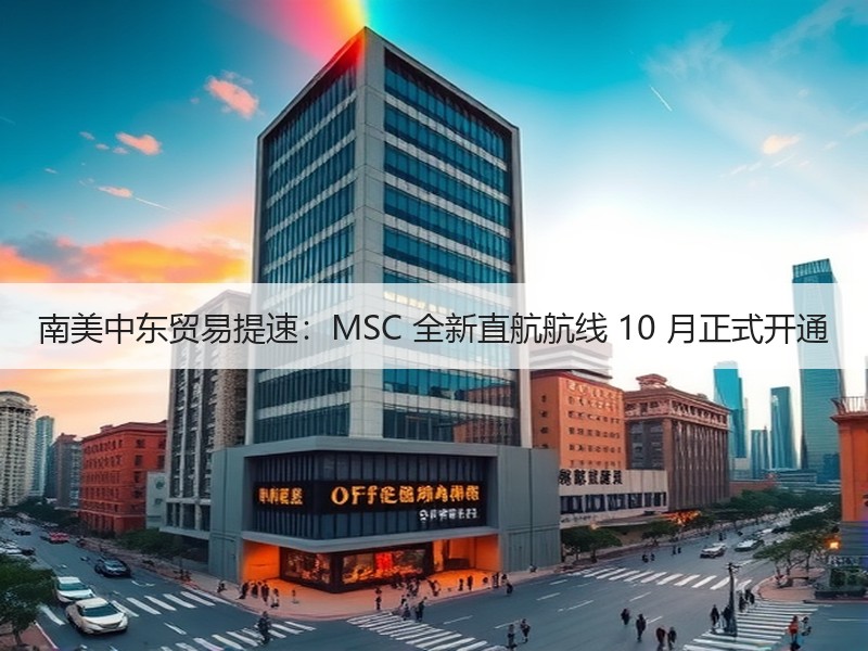 南美中东贸易提速:MSC 全新直航航线 10 月正式开通 南美中东贸易提速:MSC 全新直航航线 10 月正式开通