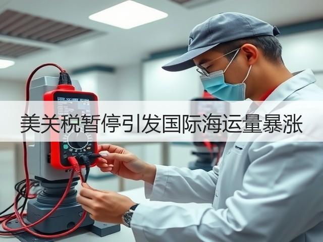 美关税暂停引发国际海运量暴涨(图1) 美关税暂停引发国际海运量暴涨(图1)