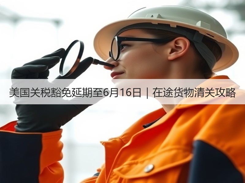 美国关税豁免延期至6月16日｜在途货物清关攻略