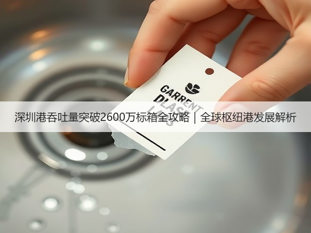 深圳港吞吐量突破2600万标箱全攻略|全球枢纽港发展解析(图3) 深圳港吞吐量突破2600万标箱全攻略|全球枢纽港发展解析(图3)