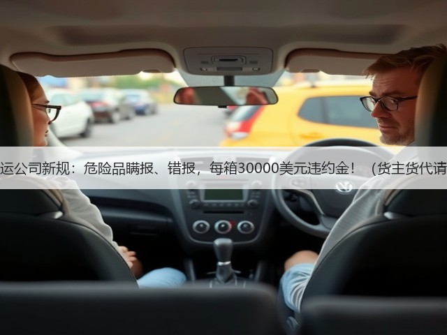 国际海运公司新规：危险品瞒报、错报，每箱30000美元违约金！（货主货代请注意）(图1)